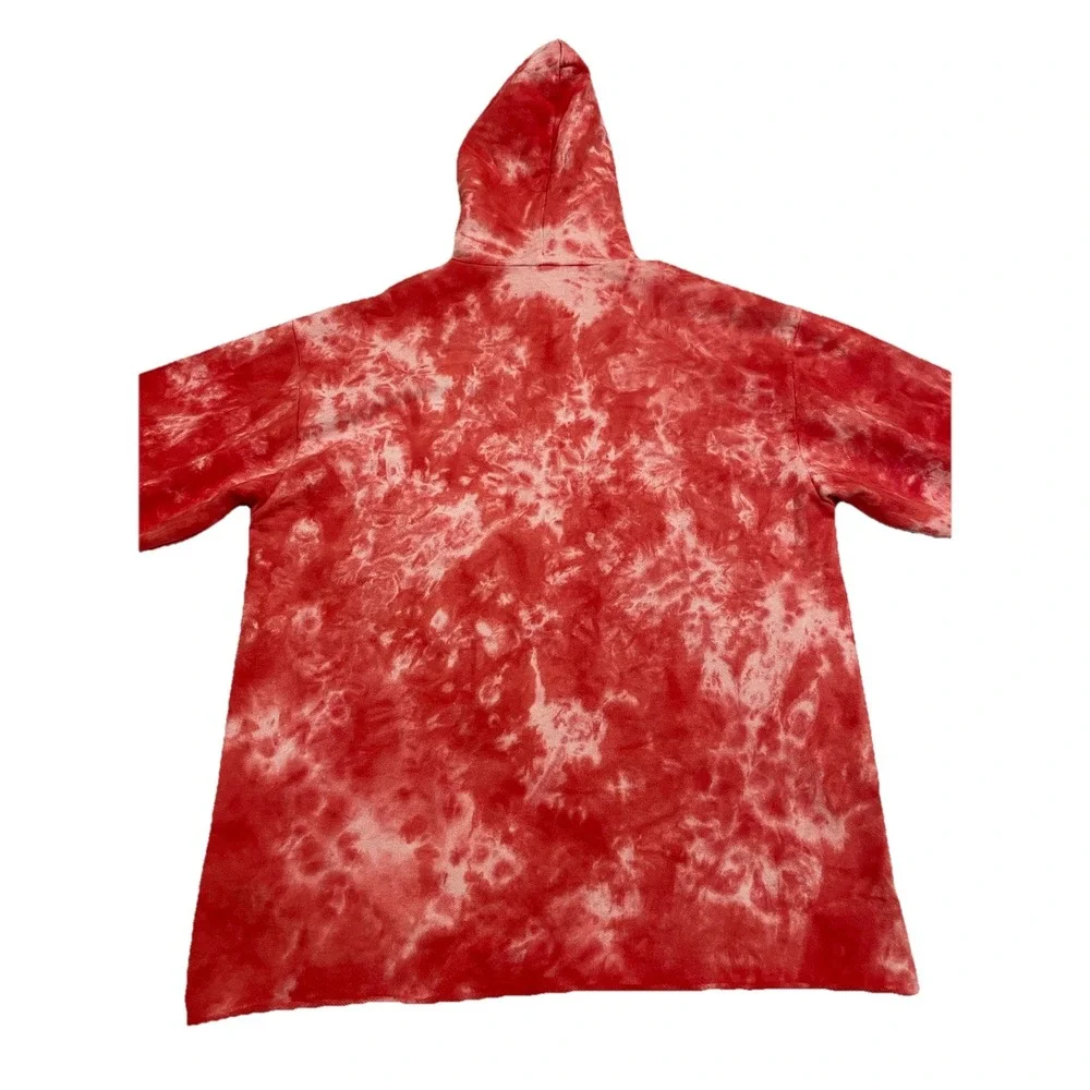 NEW True Religion Tie Dye Hoodie Men's Large Red / White Logo RETAIL $129